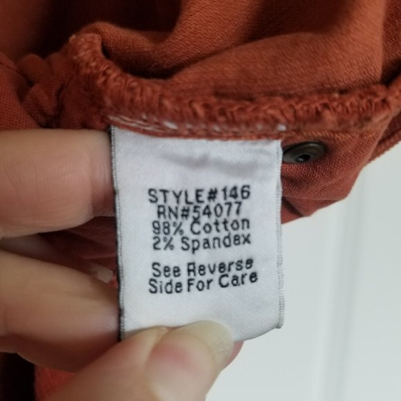 CAbi #146 Limited Edition "FanciFALL" Super Skinny Copper Cords - Picture 6 of 11